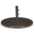 US Made 24" Diameter 50 lb. Spun Aluminum Weighted Umbrella Base w/Powder Coated Finish